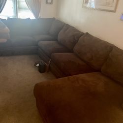 Sectional Brown 