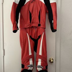 TEKNIC FULL LEATHER MOTORCYCLE SUIT