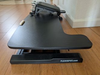 Flexi spot adjustable desk and arm rest