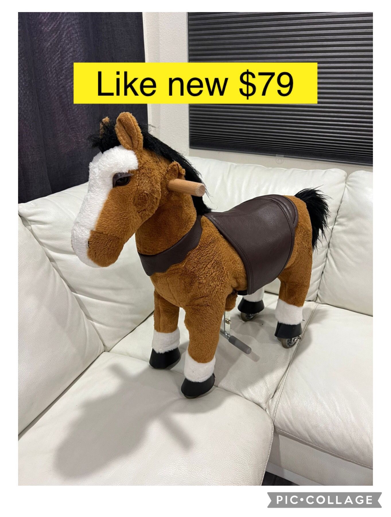 Like New from $248 only $79! UFREE Ride on Horse, Horse Ride on Toy, kids / Caballito juguete casi n