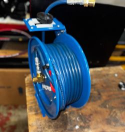 Retractable 50 foot pressure washer hose Reel