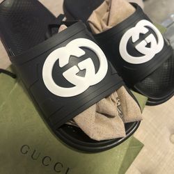 NWT, Gucci Interlocking GG Men's Slides, 11.5 US