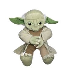 Vintage Star Wars Yoda Plush Stuffed Animal Doll 18" Hooded Robe Feel the Force