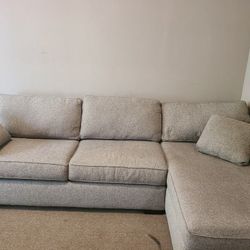 Gray Sectional Sofa with Chaise