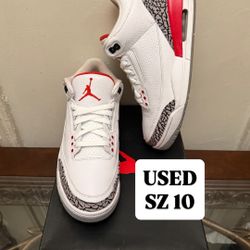USED Air Jordan 3 “hall Of Fame” SZ 10