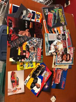 Misc Nascar Beckett guides, promotional flyers and stickers