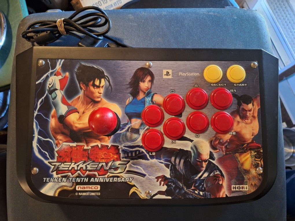 Tekken 5 Anniversary Playstation 2 Arcade Game Console With Joystick