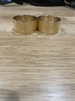 Mr And Mrs Napkin Ring Holders