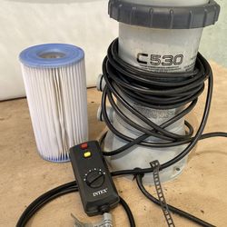 Pool Pump and 12’ Pool Frame