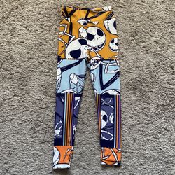 Lula Roe Nightmare Before Christmas Jack skeleton Leggings Size S/M