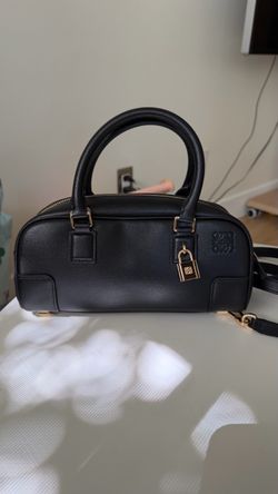 Loewe Amazona 23 Black Leather Bag