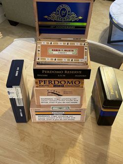 Empty wooden boxes