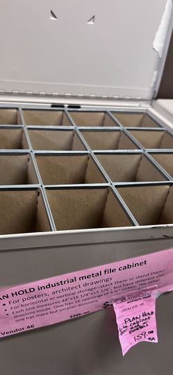 Plan Hold Industrial Metal File Cabinet – Blueprints Posters