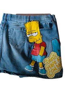 Custom made Bart Simpson Skirt