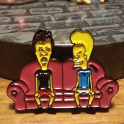 Beavis and Butt-Head Enamel Pin