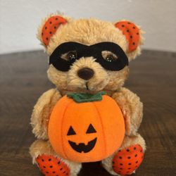 Russ Berrie Pumpkin Bear In Halloween Costume Plush