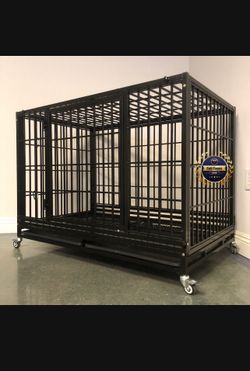 Dog pet cage kennel size 48 xl heavy duty with grid and trays new in box 📦