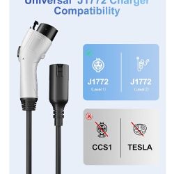 J1772 EV Charger Extension Cable，21FT 32A Extension Cord