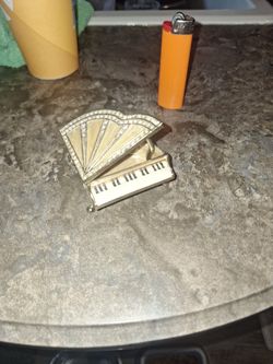 White Piano Jewelry Trinket Box