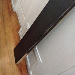 FLOATING SHELF BLACK  6Ft 10 in Wide