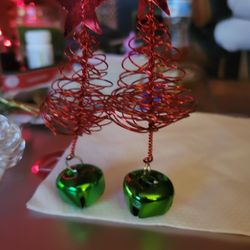 TREE EARRINGS WITH BELLS