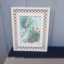 MCM Nel Cary Lattice Framed Print