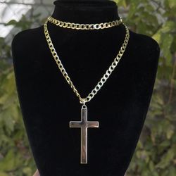 Dije Y Cadena Oro Laminado14k 