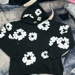 Denim Tears, Hoodie, Size Xl Color Is Black