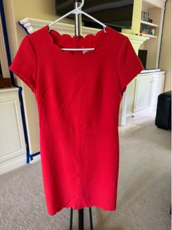 Maison Jules Scalloped Sheath Dress
