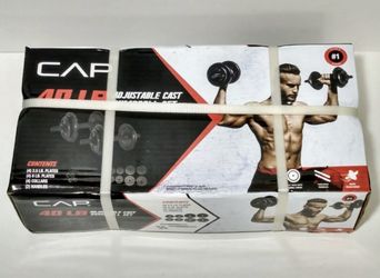 CAP 40 LB adjustable dumbbell set