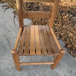 Child’s wood chair