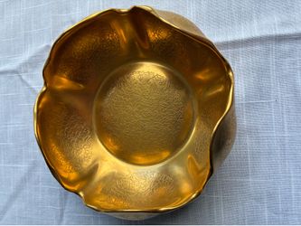 Pickard 24 Karat Gold Encrusted Art Deco Tulip Bowl