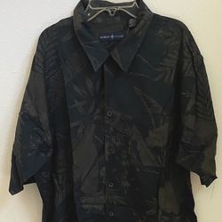 MENS HAWAIIAN FLORAL SHIRT LARGE NEW