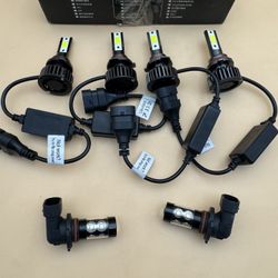 For Chevy Impala 2006-2013 6x Combo LED Headlight Hi/Lo Beam+ Fog Light Bulbs