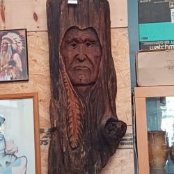 Native American Wood Art