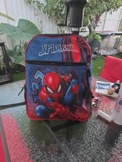 Spiderman backpack.