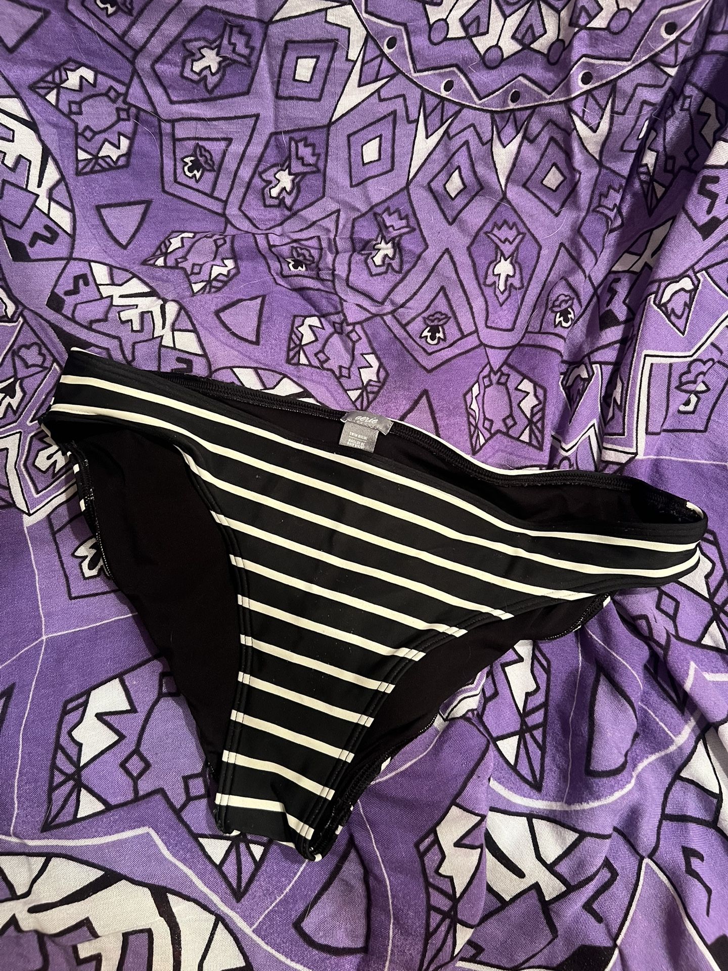 black and white swim bottoms