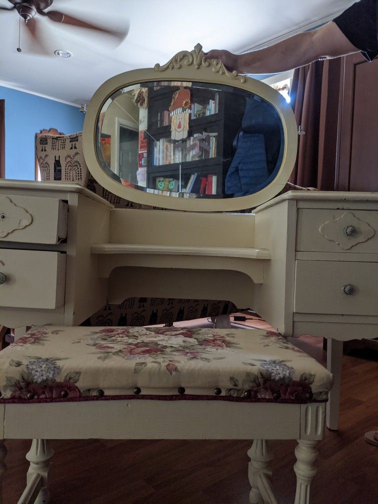 Antique Walnut Vanity