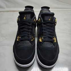 Retro 4 Black And Gold Size 7