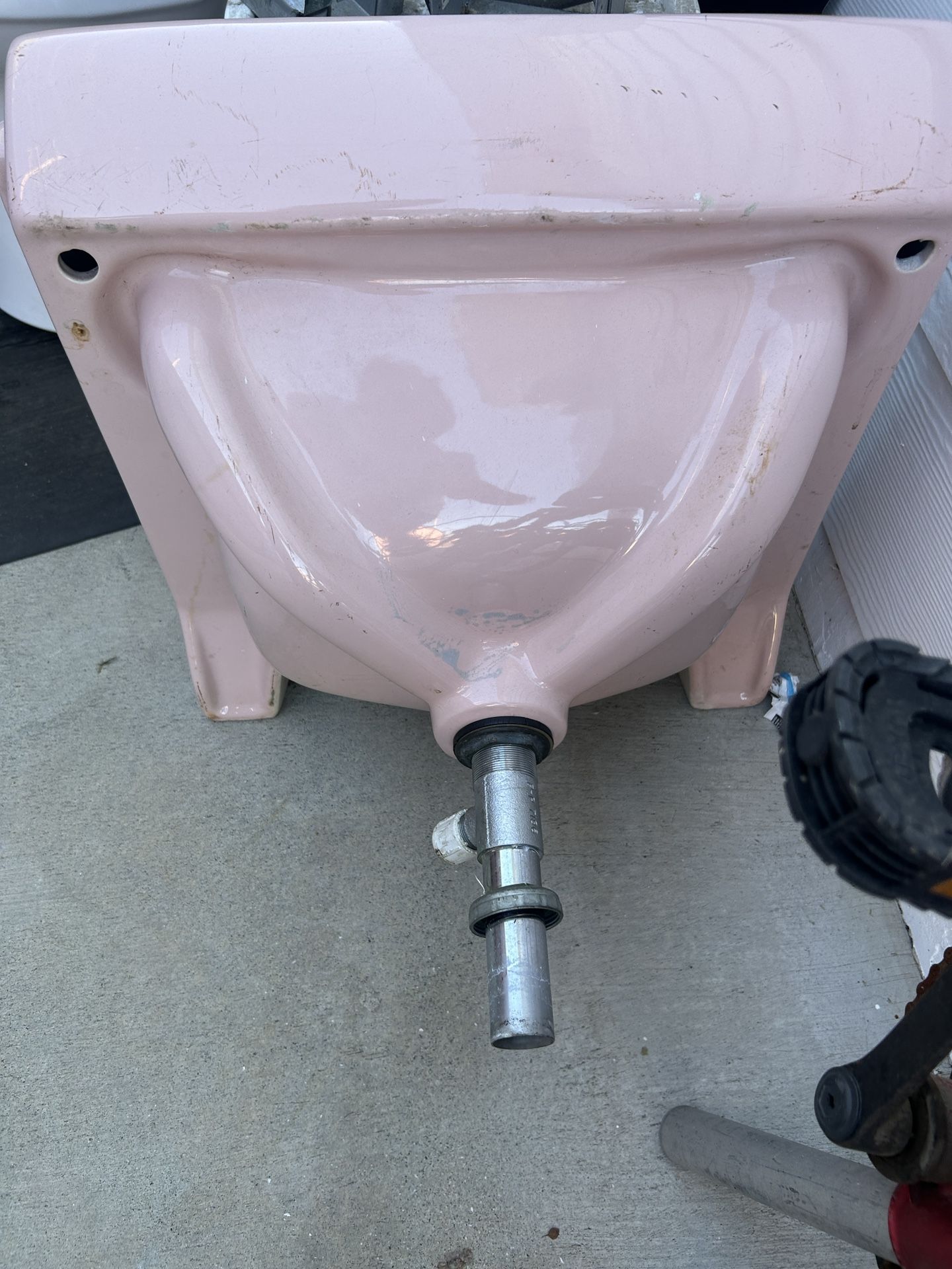 Vintage Pink Porcelain Sink