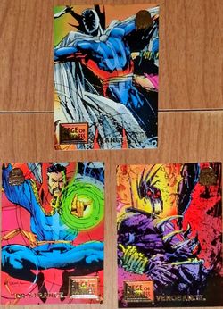 1994 Marvel 3 Siege of Darkness Trading Cards: Dr. Strange, Vengeance, Strange