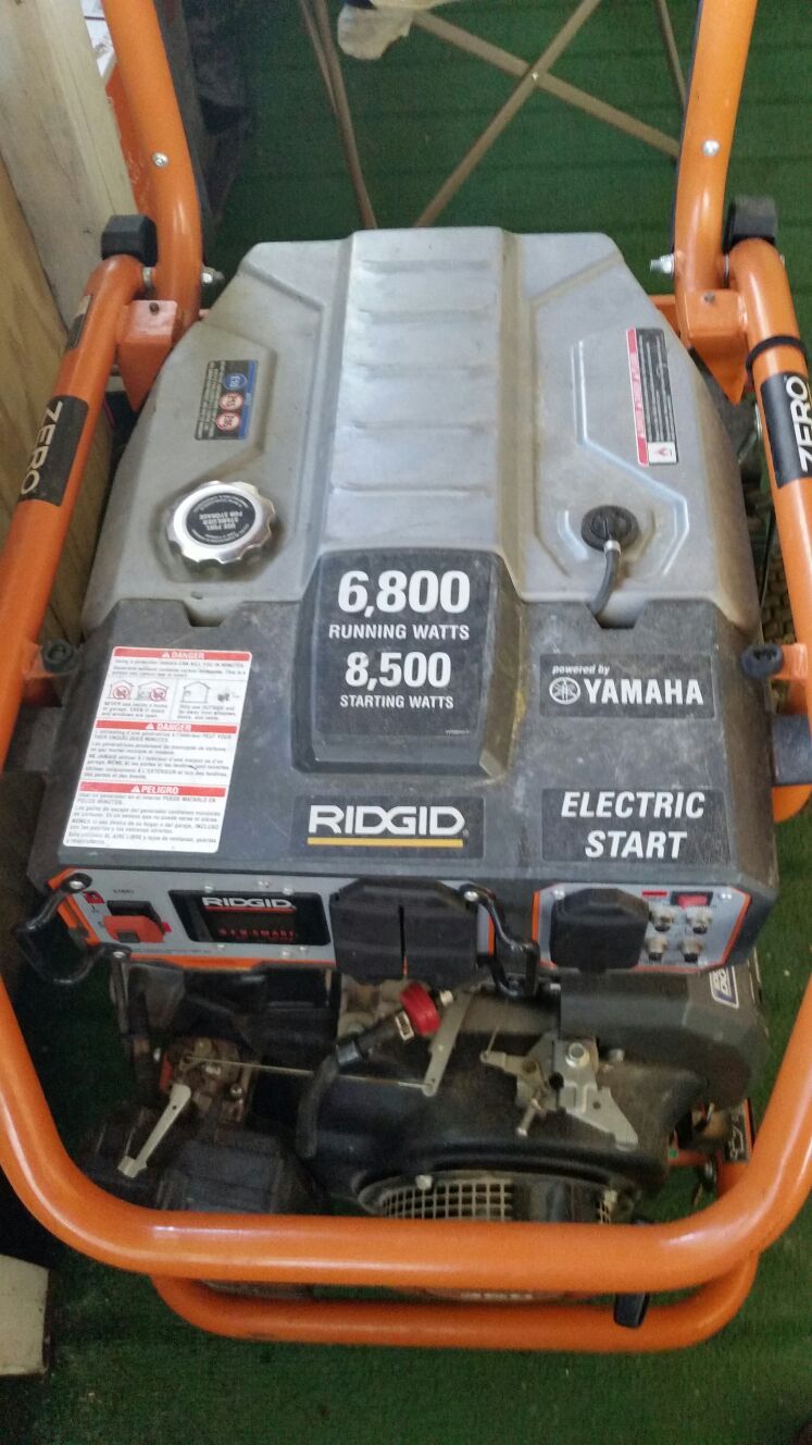 Ridgid generator 6800 Watts