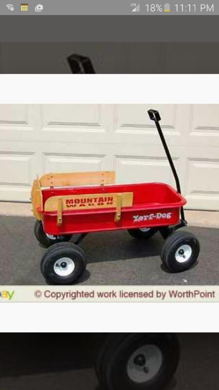 Yerf-dog metal wagon