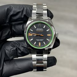 Rolex Milgauss 40MM Green Crystal