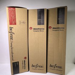 New MANFROTTO Befree Tripod Photography Video Manfrotto Befree Live Aluminum Video Tripod Kit with Twist Leg Locks