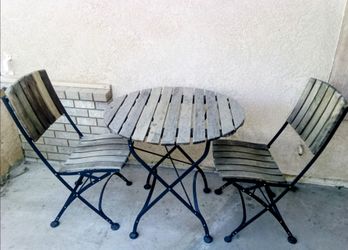 Table and Two Chairs