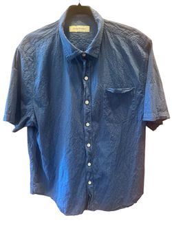 Tommy Bahama Blue Short Sleeve Button-Up Shirt