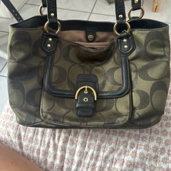 Militar Green Coach Purse 