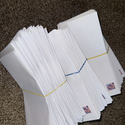 300 Pre-Stamped blank Envelopes – Ready to Mail (Genuine USPS Stamps)