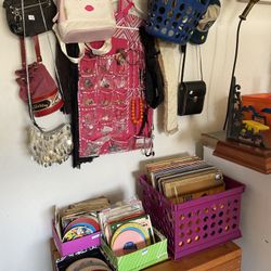 Vinyl Records, Household, Lamps, and Clothes